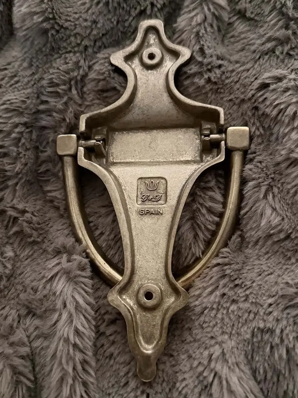 G&D Spain Solid Forged Brass Door Knocker Inscribed MILLER